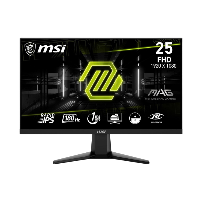 MSI MAG G256F (IPS Panel, Res: 1920x1080, 180Hz, 1ms GTG, AMD free Sync)