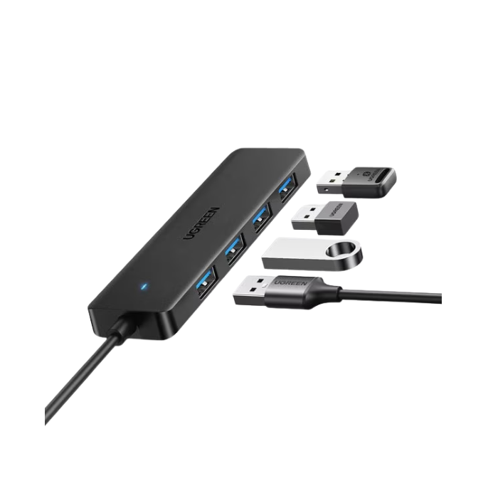 25851 USB 3.0 A 4 Ports HUB Black 0.2M