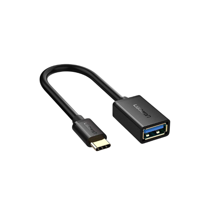 30701 USB-C Male To USB 3.0 A Female OTG Cable Black