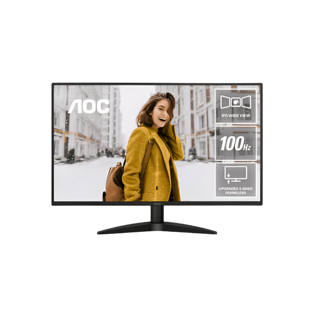 AOC 3-SIDED FRAMELESS LED 27" 27B36H