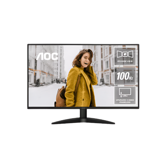 AOC 3-SIDED FRAMELESS LED 27" 27B36H