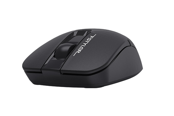 A4Tech FG12S Fstyler 2.4G Wireless Silent Mouse Black angled design