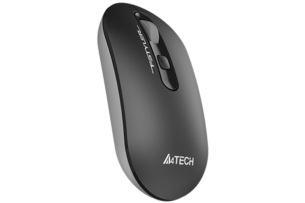 A4Tech FG20S Wireless Silent Mouse Gray angled view