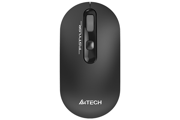 A4Tech FG20S Wireless Silent Mouse Gray angled view