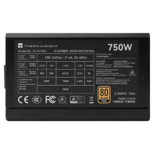 Thermalright TG-750S 750W 80 Plus Gold Power Supply