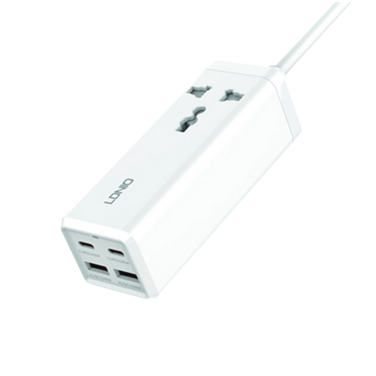 65W GaN Multifunction Universal Power Adapter | LDNIO SC1418-EU Plug
