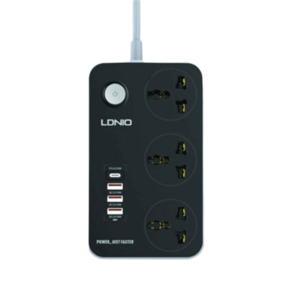 LDNIO SC3412 3Ports Universal Power Strip EU Plug