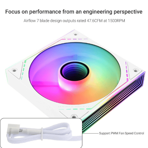 Thermalright TL-M12W-S ARGB 120mm Case Fan WHITE