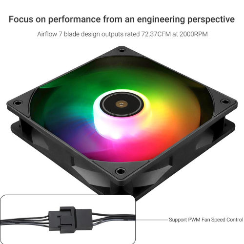 TR TL E12B-S V3 Case Fan Black – High Performance Cooling