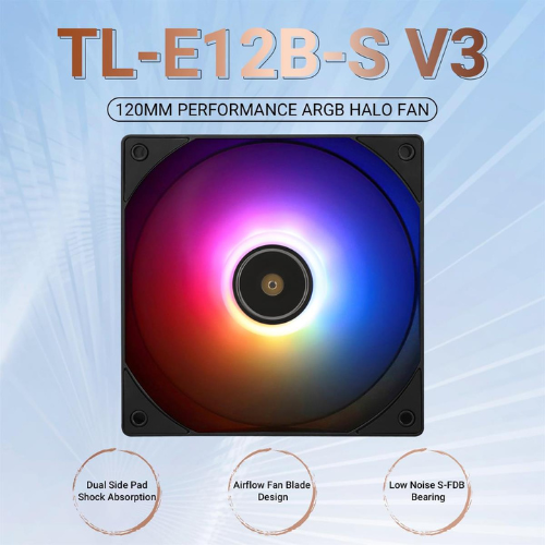 TR TL E12B-S V3 Case Fan Black – High Performance Cooling