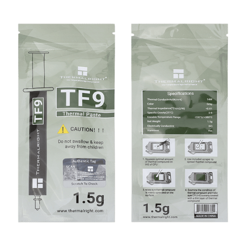 TF9 1.5G Thermal Paste – High Performance CPU & GPU Cooling