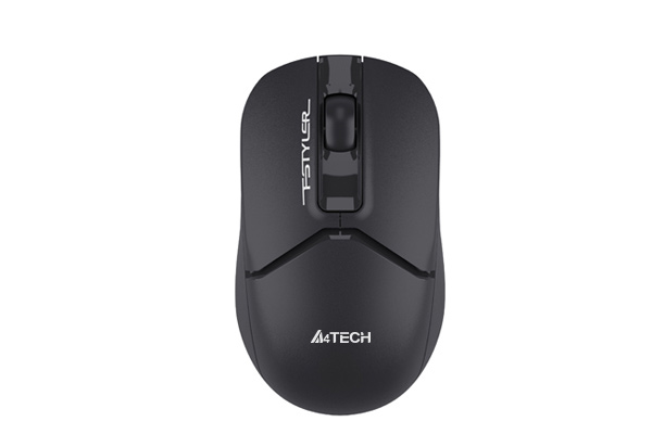 A4Tech FG12S Fstyler 2.4G Wireless Silent Mouse Black angled design