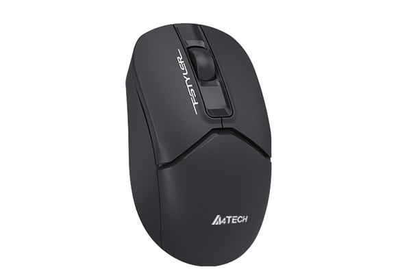 A4Tech FG12S Fstyler 2.4G Wireless Silent Mouse Black angled design