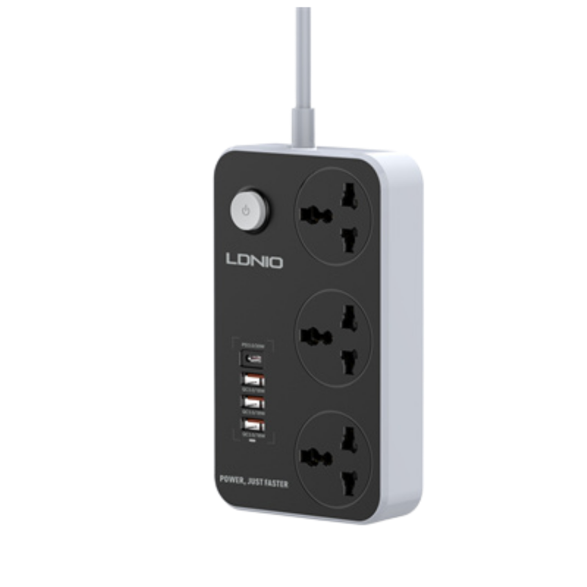 3 AC Outlets Universal Power Strip SC3412