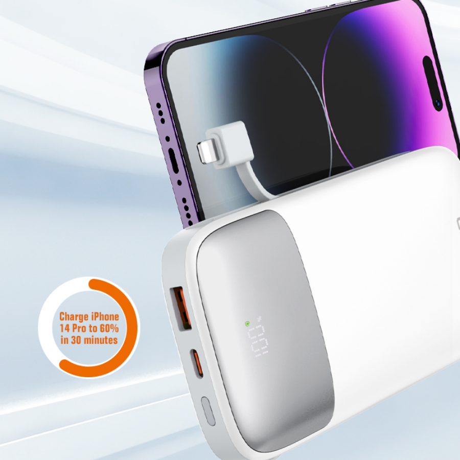 22.5W 20000MAH Power Bank White | LDNIO PQ20