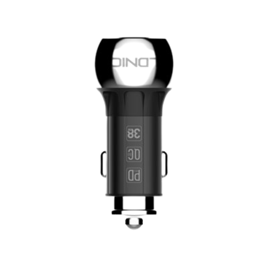 LDNIO C1 38W PD + QC3.0 Fast Car Charger with USB-C TO USB-C CABLE