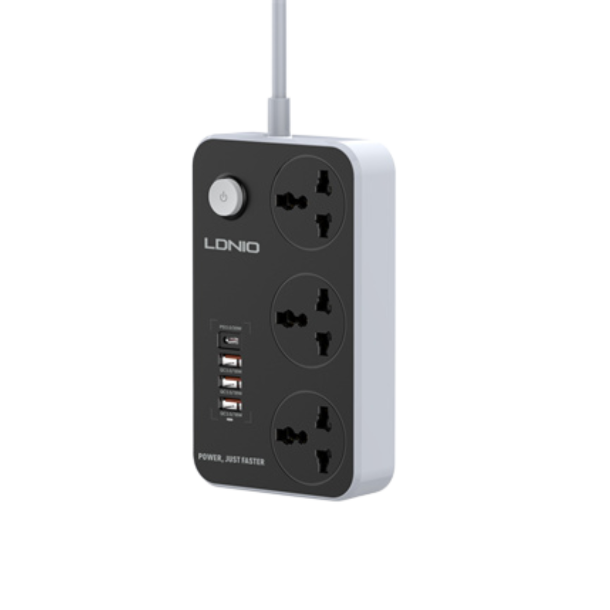 LDNIO SC3412 3Ports Universal Power Strip EU Plug