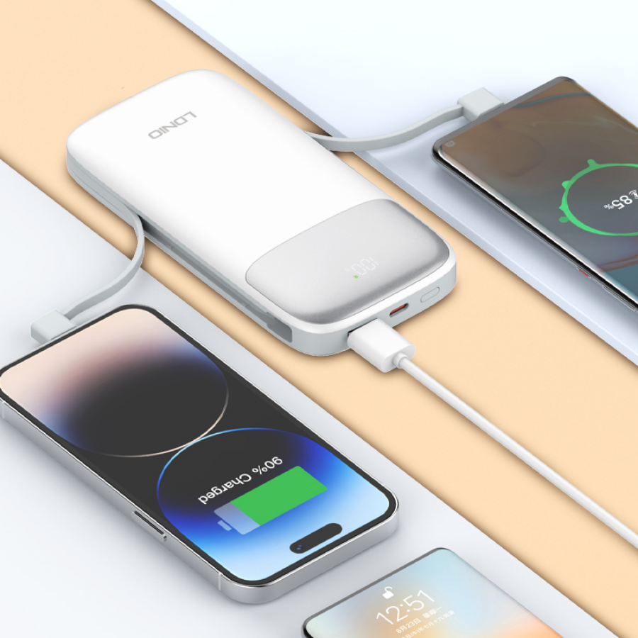 22.5W 20000MAH Power Bank White | LDNIO PQ20
