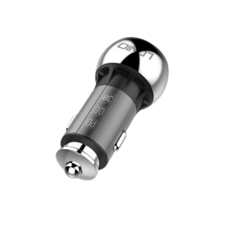 LDNIO C1 38W PD + QC3.0 Fast Car Charger with USB-C TO USB-C CABLE