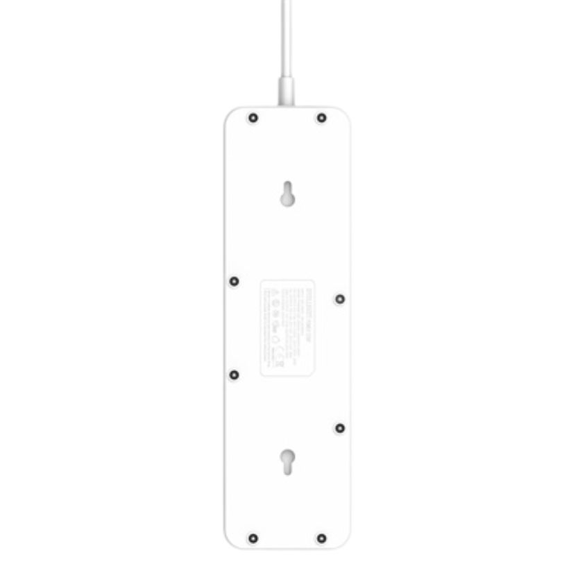 LDNIO SC5415 2500W Defender Series 5Ports Universal Power Socket White EU Plug