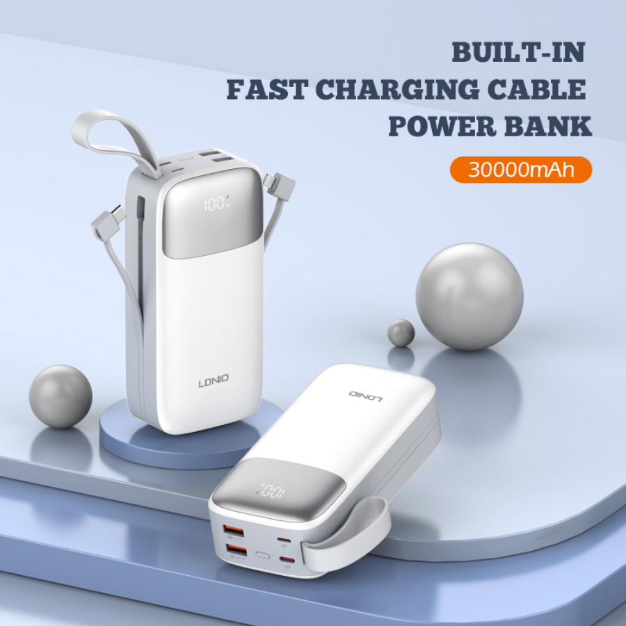 22.5W 30000MAH Power Bank White | LDNIO PQ30