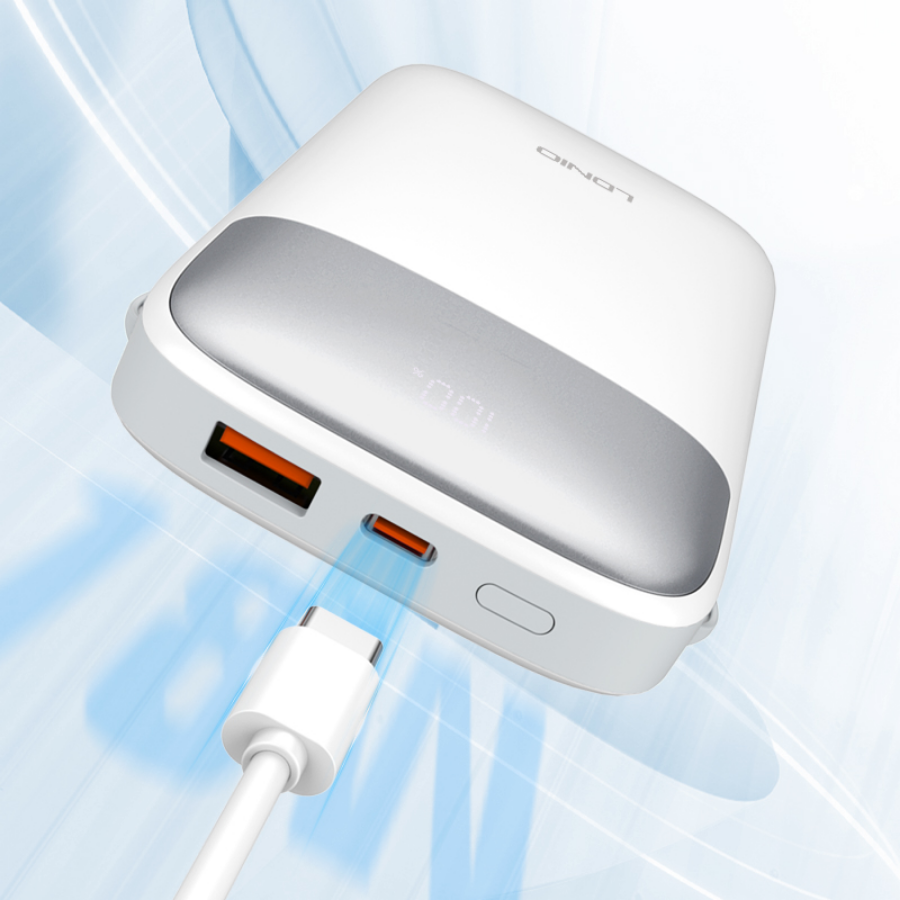 22.5W 10000MAH Power Bank White | LDNIO PQ19