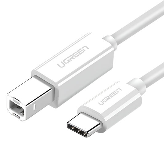 40417 UGREEN USB-C to USB 2.0 Print Cable 1.5m (White)