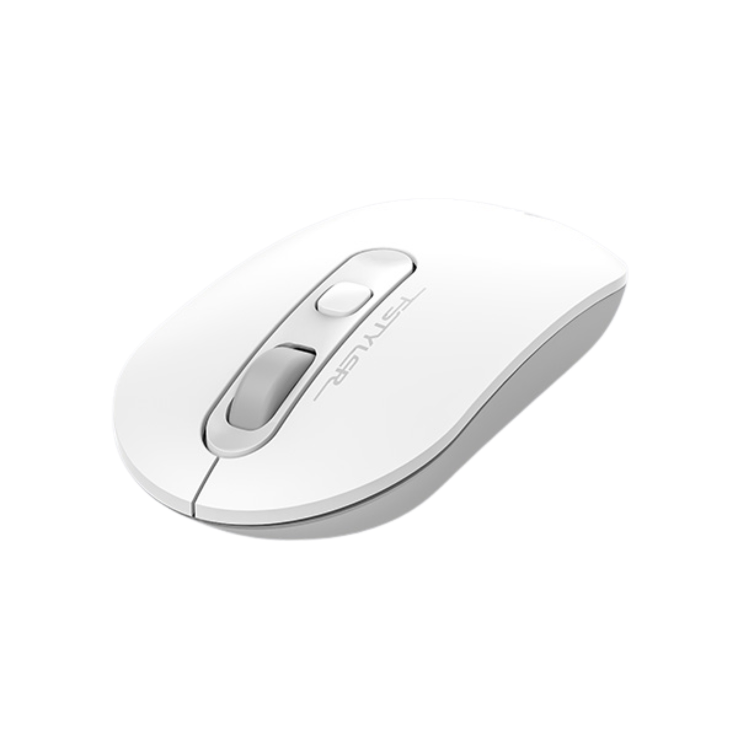 A4Tech FG20S Wireless Silent Mouse White angled view