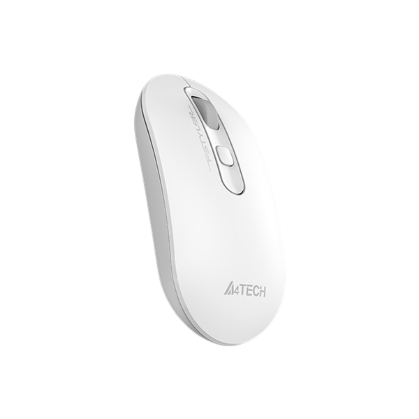 A4Tech FG20S Wireless Silent Mouse White angled view