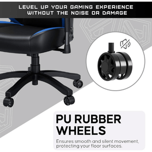 AD18-48-BS-PV  Anda Seat Luna Large Gaming Chair (BLACK & BLUE SERIES)