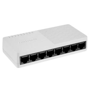 HIKVISION DS-3E0108D-O L2, Unmanaged, 8 10/100M RJ45 ports, desktop plastic switch