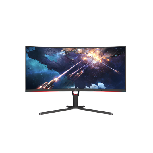 AOC CU34G3S 34" Frameless Curved Ultrawide Gaming Monitor, WQHD 3440 x1440, VA Panel, 165Hz 1ms, FreeSync