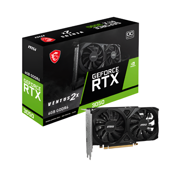 MSI GeForce RTX 3050 VENTUS 2X E 6G OC