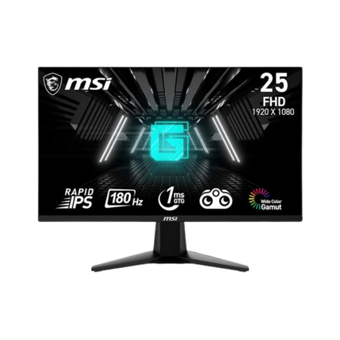 MSI MAG G255F (IPS Panel, Res: 1920x1080, 180Hz, 1ms GTG, AMD free Sync)