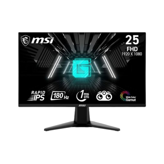 MSI MAG G255F (IPS Panel, Res: 1920x1080, 180Hz, 1ms GTG, AMD free Sync)