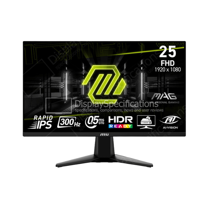 MSI MAG 255PXF (IPS Panel, Res: 1920x1080, 300Hz, 0.5ms GTG, AMD free Sync)