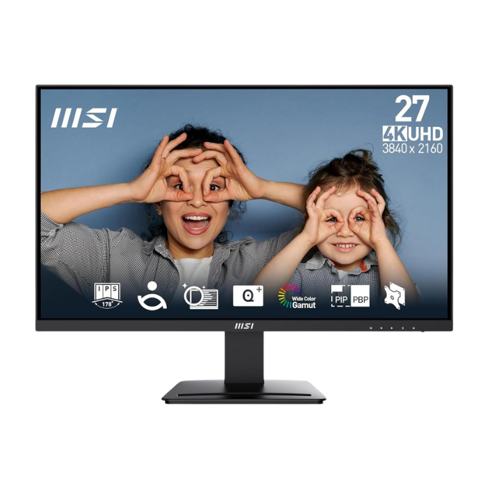 MSI PRO MP273U (IPS Panel, Res: 3840 x 2160 (UHD), 60Hz, 4ms GTG, Adaptive - Sync) 4K