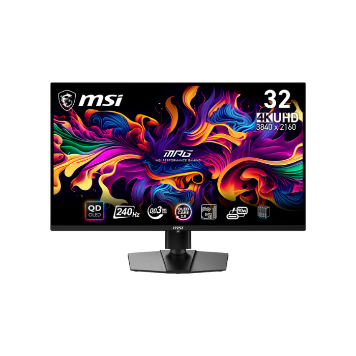 MSI MPG 321URX (QD O LED Panel, Res: 3840 x 2160 (UHD), 240Hz, 0.03ms GTG, AMD Free - Sync ) 4K