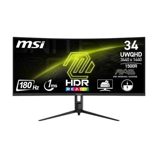 MSI MAG 342CQR E2 (VA Panel, Res: 3440 x 1440, 180Hz, 1ms MPRT, Adaptive - Sync ) Curved