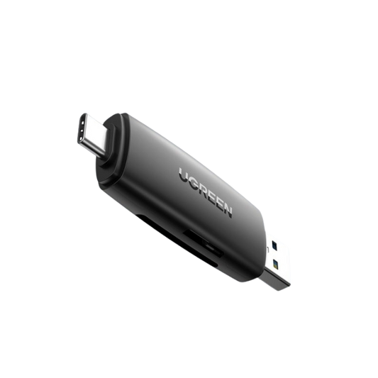 80191 USB-C +USB  TF/SD 3.0 Card Reader Black
