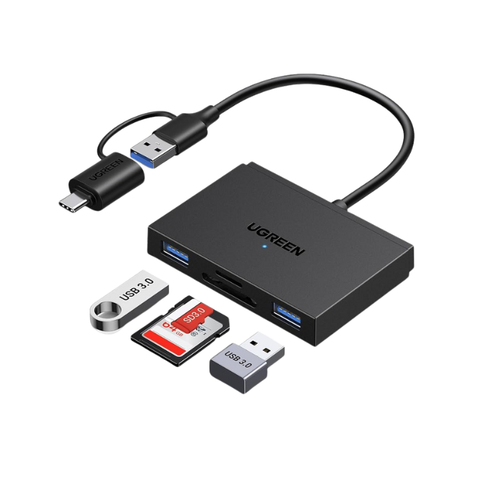45167 USB-C /USB-A To TF/SD 3.0 + 2xUSB-A 3.0 Card Reader TF/SD 3.0 + 2xUSB-A 3.0"