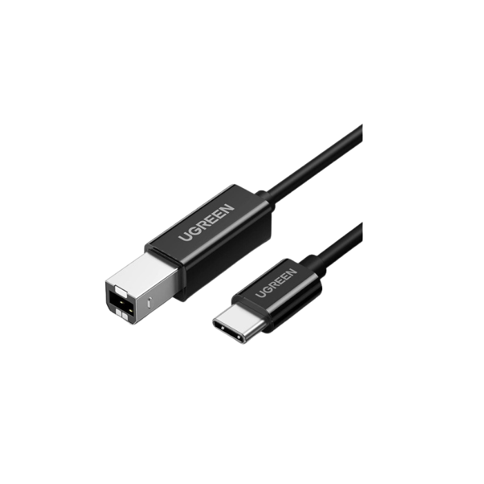 50446 USB-C 2.0 To USB-B 2.0 Print Cable Black 2M