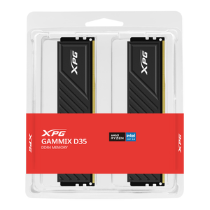 XPG 16GB 3600MHz D35 DESKTOP DDR4 RAM (Dual Pack - 2 x 8GB) (RGB) BLACK