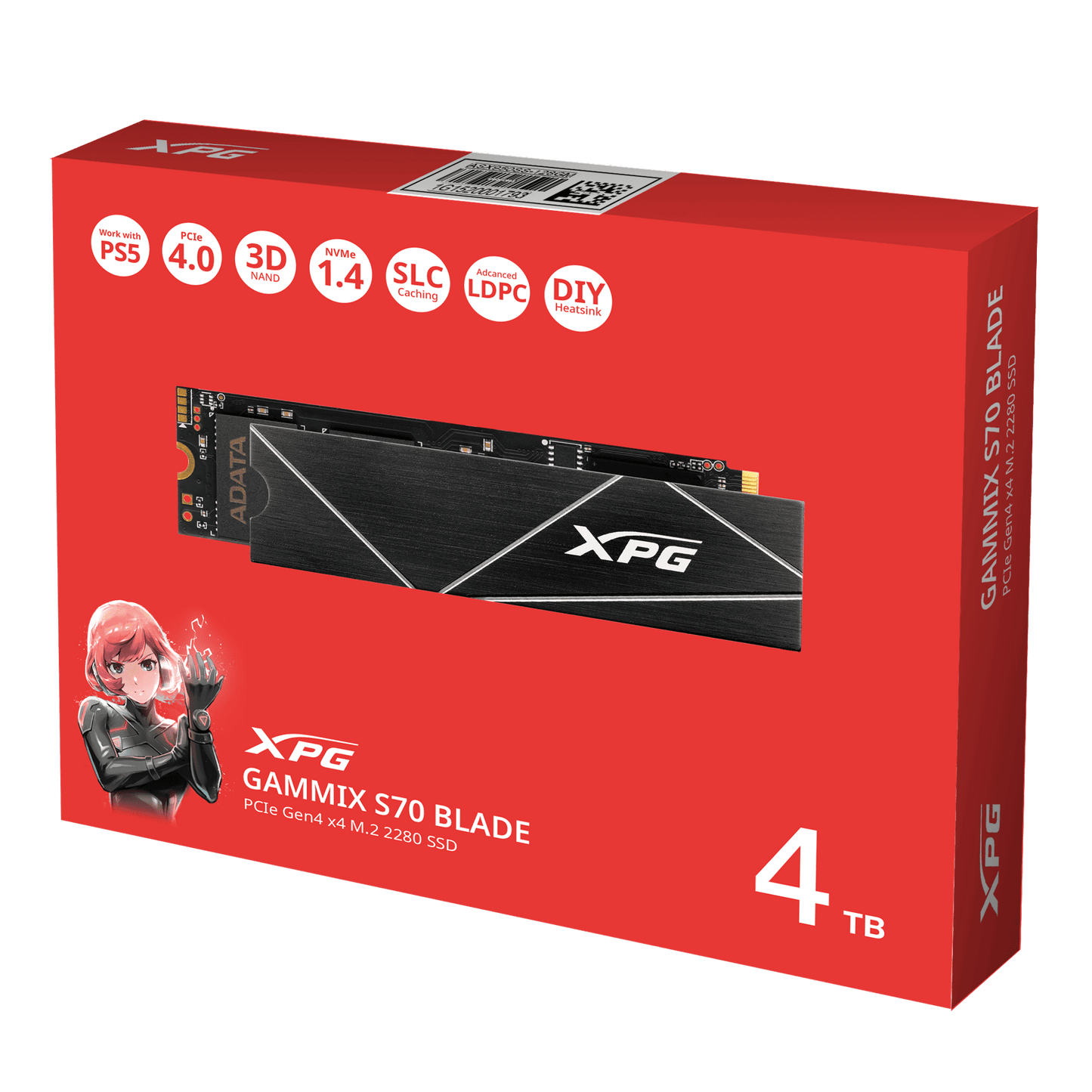 XPG 4TB S70 BLADE M.2 NVME Gen 4