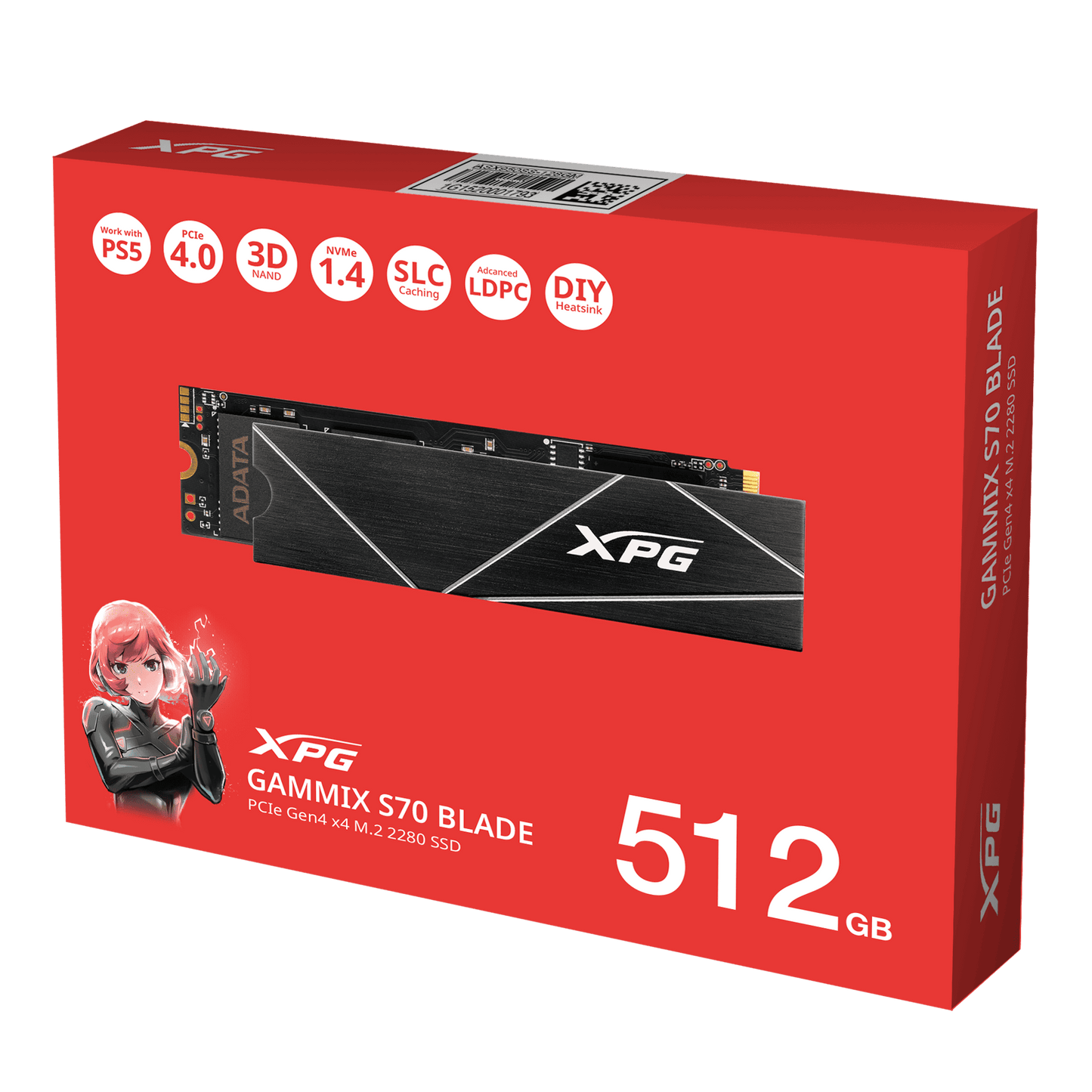 XPG 512GB S70 BLADE M.2 NVME Gen 4
